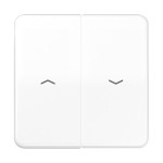 JUNG CD595PWW Wippe 2fach, mit Pfeilsymbolen, Duroplast, Serie CD, alpinweiß 