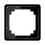 JUNG CDP581SW Rahmen 1fach, CD PLUS, Duroplast, schwarz, senkrechte und waagerechte Montage 