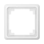 JUNG CDP581WW Rahmen 1fach, CD PLUS, Duroplast, alpinweiß, senkrechte und waagerechte Montage 