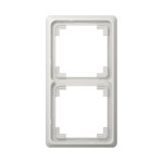 JUNG CDP582LG Rahmen 2fach, CD PLUS, Duroplast, lichtgrau, senkrechte und waagerechte Montage 