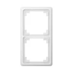 JUNG CDP582WW Rahmen 2fach, CD PLUS, Duroplast, alpinweiß, senkrechte und waagerechte Montage 