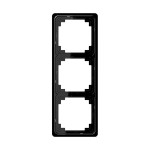 JUNG CDP583SW Rahmen 3fach, CD PLUS, Duroplast, schwarz, senkrechte und waagerechte Montage 