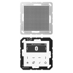 JUNG DABA1BTWW Smart Radio DAB+ Bluetooth®, Set Mono, Serie AS/A, alpinweiß 