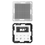 JUNG DABA1WW Smart Radio DAB+, Set Mono, Serie AS/A, alpinweiß 