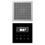 JUNG DABAL1 Smart Radio DAB+, Set Mono 1fach, Serie LS, Aluminium 