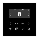 JUNG DABLSBTSW Smart Radio DAB+ Bluetooth®, Serie LS, schwarz 