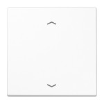 JUNG ENOLS990PWW EnOcean Funk-Wandsender, 2-kanalig, mit Pfeilsymbolen, Thermoplast, Serie LS, alpinweiß 