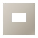 JUNG ES1969USB 1fach, Serie LS, Edelstahl, senkrechte und waagerechte Montage 