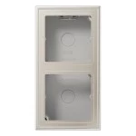 JUNG ES2582A-L Aufputz-Kappe 2fach, LS CUBE, Duroplast lackiert, Edelstahl, senkrechte und waagerechte Montage 