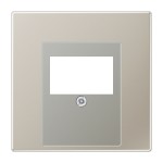 JUNG ES2969T Abdeckung für TAE-Anschlussdosen, 1fach, Serie LS, Edelstahl 