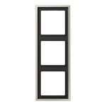 JUNG ES2983 Rahmen 3fach, LS 990, IP 44, Edelstahl, senkrechte und waagerechte Montage 