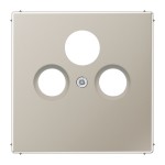 JUNG ES2990SAT Abdeckung für Universal-Sat/BK-Dosen 1fach, Serie LS, Edelstahl 