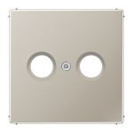 JUNG ES2990TV Abdeckung für Antennendosen 1fach, Serie LS, Edelstahl 