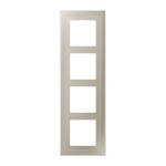 JUNG ESD2984-L Rahmen 4fach, LS-DESIGN, Duroplast lackiert, Edelstahl, senkrechte und waagerechte Montage 