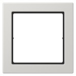 JUNG FD981LG Rahmen 1fach, FLAT DESIGN, Thermoplast, lichtgrau, senkrechte und waagerechte Montage 
