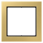 JUNG FDME2981C Rahmen 1fach, FLAT DESIGN, Messing classic, senkrechte und waagerechte Montage 