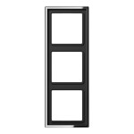 JUNG GCR2983 Rahmen 3fach, LS 990, glanzchrom, senkrechte und waagerechte Montage 