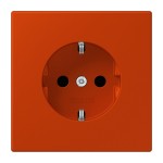 Jung LC1520KI4320A SCHUKO Steckdose 16A 250V integrierter erhöhter Berührungsschutz SAFETY+ Serie LS rouge vermillon 59 