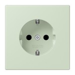 JUNG LC1521218 SCHUKO®-Steckdose, 16 A 250 V ~, Schraubklemmen, Duroplast lackiert, Serie LS, vert anglais pâle (32042) 