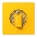 JUNG LC1941263 Abdeckung für Drehschalter 1fach, Duroplast lackiert, Serie LS, le jaune vif (4320W) 