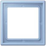 JUNG LC981207 Rahmen 1fach, LS 990, Duroplast lackiert, outremer moyen (32021), senkrechte und waagerechte Montage 