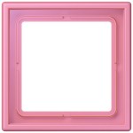JUNG LC981246 Rahmen 1fach, LS 990, Duroplast lackiert, rose vif (4320C), senkrechte und waagerechte Montage 