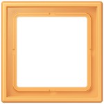 JUNG LC981254 Rahmen 1fach, LS 990, Duroplast lackiert, ocre jaune clair (4320L), senkrechte und waagerechte Montage 