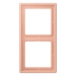 JUNG LC982231 Rahmen 2fach, LS 990, Duroplast lackiert, rose clair (32102), senkrechte und waagerechte Montage 