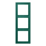 JUNG LC983216 Rahmen 3fach, LS 990, Duroplast lackiert, vert anglais (32040), senkrechte und waagerechte Montage 