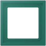 JUNG LCZ981BF216 Rahmen 1fach, LS ZERO, Thermoplast lackiert, vert anglais (32040), senkrechte und waagerechte Montage 