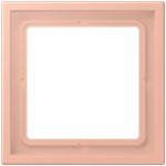 JUNG LCZ981BF231 Rahmen 1fach, LS ZERO, Thermoplast lackiert, rose clair (32102), senkrechte und waagerechte Montage 