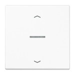JUNG LS101KO5PWW Wippe für KNX Taster, F10, mit Pfeilsymbolen, mit Lichtleiter, Duroplast, Serie LS, alpinweiß 