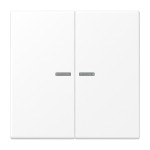 JUNG LS102KO5WWM Wippe für KNX Taster, F10, mit Lichtleiter, Duroplast lackiert, Serie LS, schneeweiß matt 
