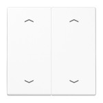 JUNG LS102PWW Wippe für KNX Taster, F10, mit Pfeilsymbolen, Duroplast, Serie LS, alpinweiß 