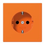 JUNG LS1520BFO SCHUKO®-Steckdose, 16 A 250 V ~, Thermoplast, Serie LS, orange (für ZSV) 
