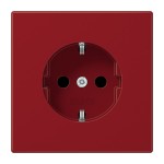 JUNG LS1520BFRT SCHUKO®-Steckdose, 16 A 250 V ~, Thermoplast, Serie LS, rot 