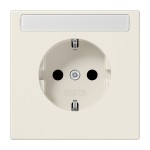 JUNG LS1520NA SCHUKO®-Steckdose, 16 A 250 V ~, mit Schriftfeld, Duroplast, Serie LS, weiß 