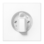 JUNG LS1941WW Abdeckung für Drehschalter 1fach, Duroplast, Serie LS, alpinweiß 