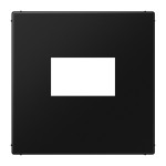 JUNG LS1969USBSWM 1fach, Thermoplast lackiert, Serie LS, graphitschwarz matt, senkrechte und waagerechte Montage 