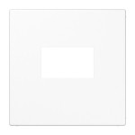 JUNG LS1969USBWW 1fach, Thermoplast, Serie LS, alpinweiß, senkrechte und waagerechte Montage 