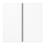 JUNG LS402TSAWW Tastensatz, F40, Thermoplast, Serie LS, alpinweiß 