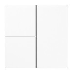 JUNG LS403TSAWW Tastensatz, F40, Thermoplast, Serie LS, alpinweiß 