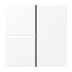 JUNG LS403TSAWWM Tastensatz, F40, Thermoplast lackiert, Serie LS, schneeweiß matt 