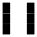 JUNG LS503TSASW Tastensatz, F50, Thermoplast, Serie LS, schwarz 