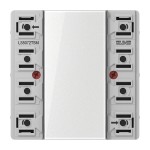 JUNG LS5072TSM KNX Tastsensor-Modul Standard, 2fach, F50, Serie LS 