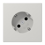 JUNG LS520-45LG SCHUKO®-Steckdose 45°, 16 A 250 V ~, Duroplast, Serie LS, lichtgrau 