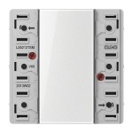 JUNG LS5212TSM Tastsensor-Modul 24 V AC/DC, 20 mA, 1-kanalig, 2 Schaltpunkte, F50, Serie LS 