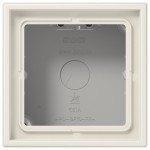 JUNG LS581AW Aufputz-Kappe 1fach, LS CUBE, Duroplast, weiß, senkrechte und waagerechte Montage 