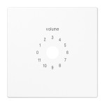 JUNG LS594-8WW Abdeckung für Lautstärkesteller 1fach, Thermoplast, Serie LS, alpinweiß 