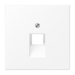 JUNG LS969-1UAWWM Abdeckung für IAE/UAE-Anschlussdosen, 1 x 8-polig, Thermoplast lackiert, Serie LS, schneeweiß matt 